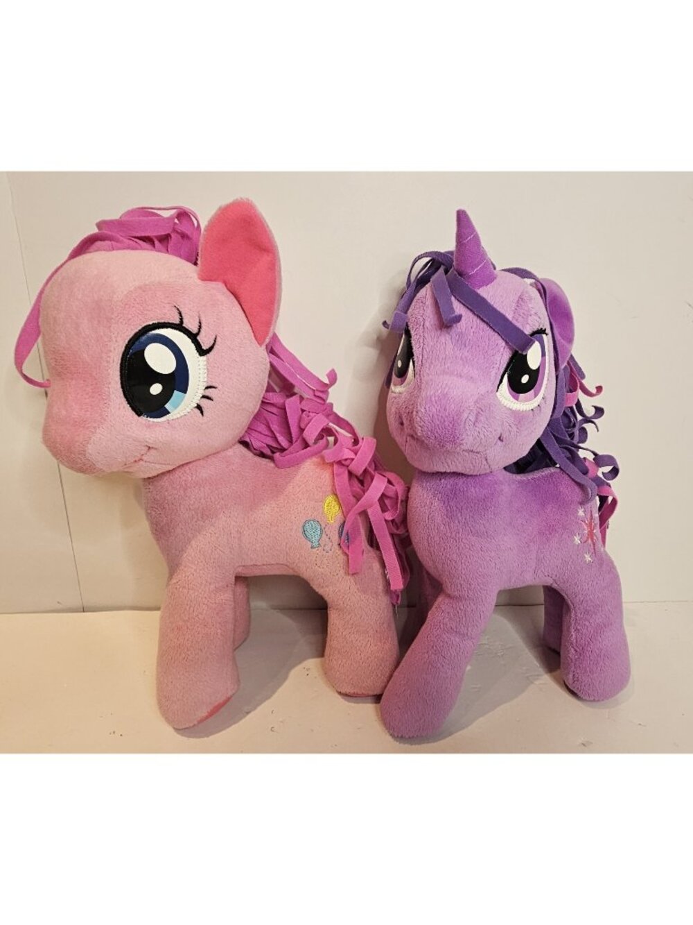My Little Pony Purple Twilight Sparkle & Pinkie Pie Unicorn 12" Plush Stuffie